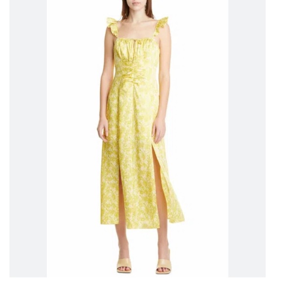 Cinq a Sept Milicent Womens Floral Printed Mid Calf Midi Dress 6 - Picture 2 of 16